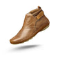 Orthopedic ankle boots with a cushioned footbed, in blue, gray, red, brown and green