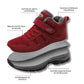 Black fleece lined orthopedic boots reaching just above the ankle