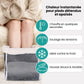 Electric foot warmer with a lined inner pocket that both feet slide into