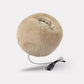Soft velvet heated foot warmer with an open pocket for both feet, in gray, pink or caramel