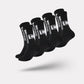 Set of white non-slip socks with rubber grip dots printed on the sole