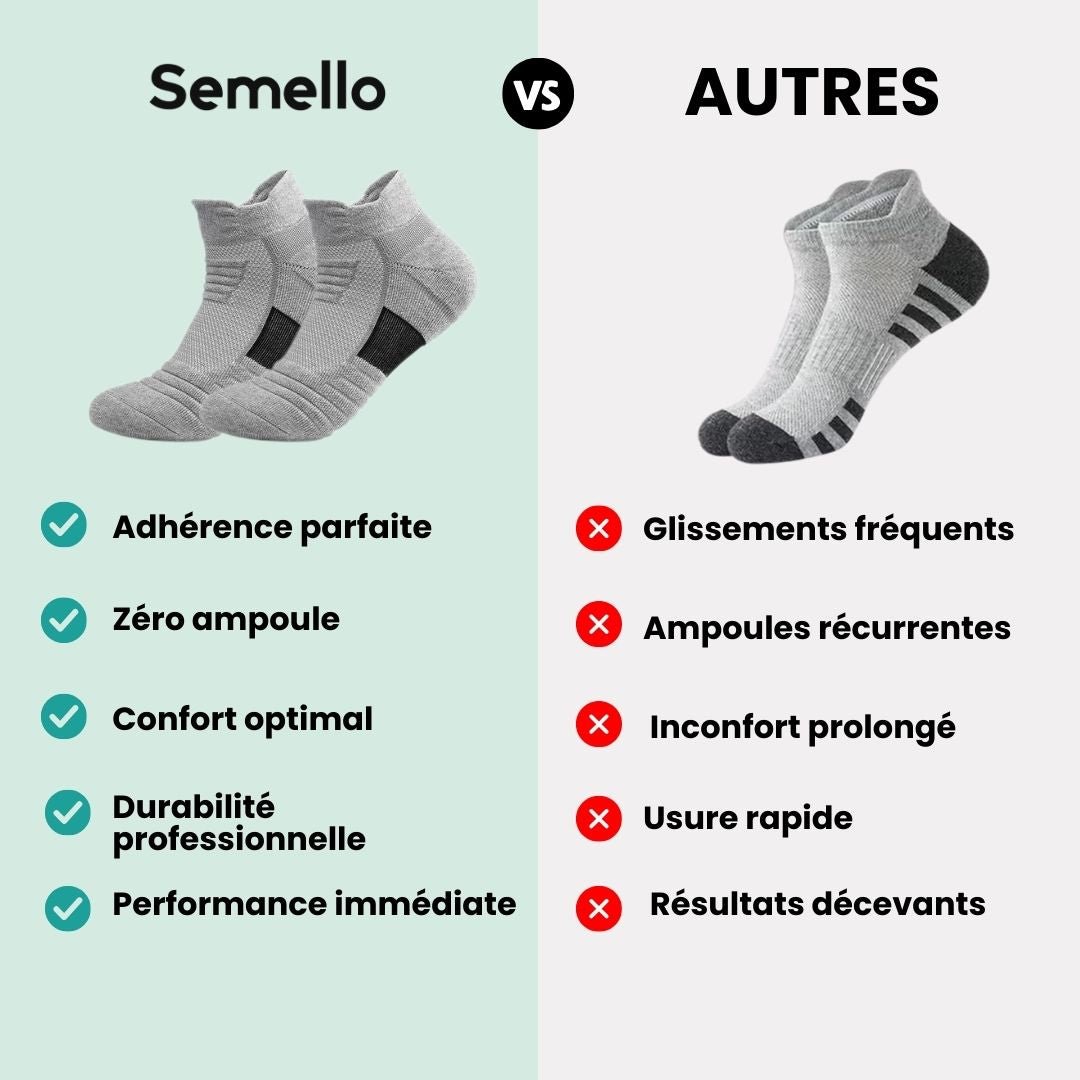 Three pairs of non-slip grip socks with rubber dots on the sole, in gray, black or white