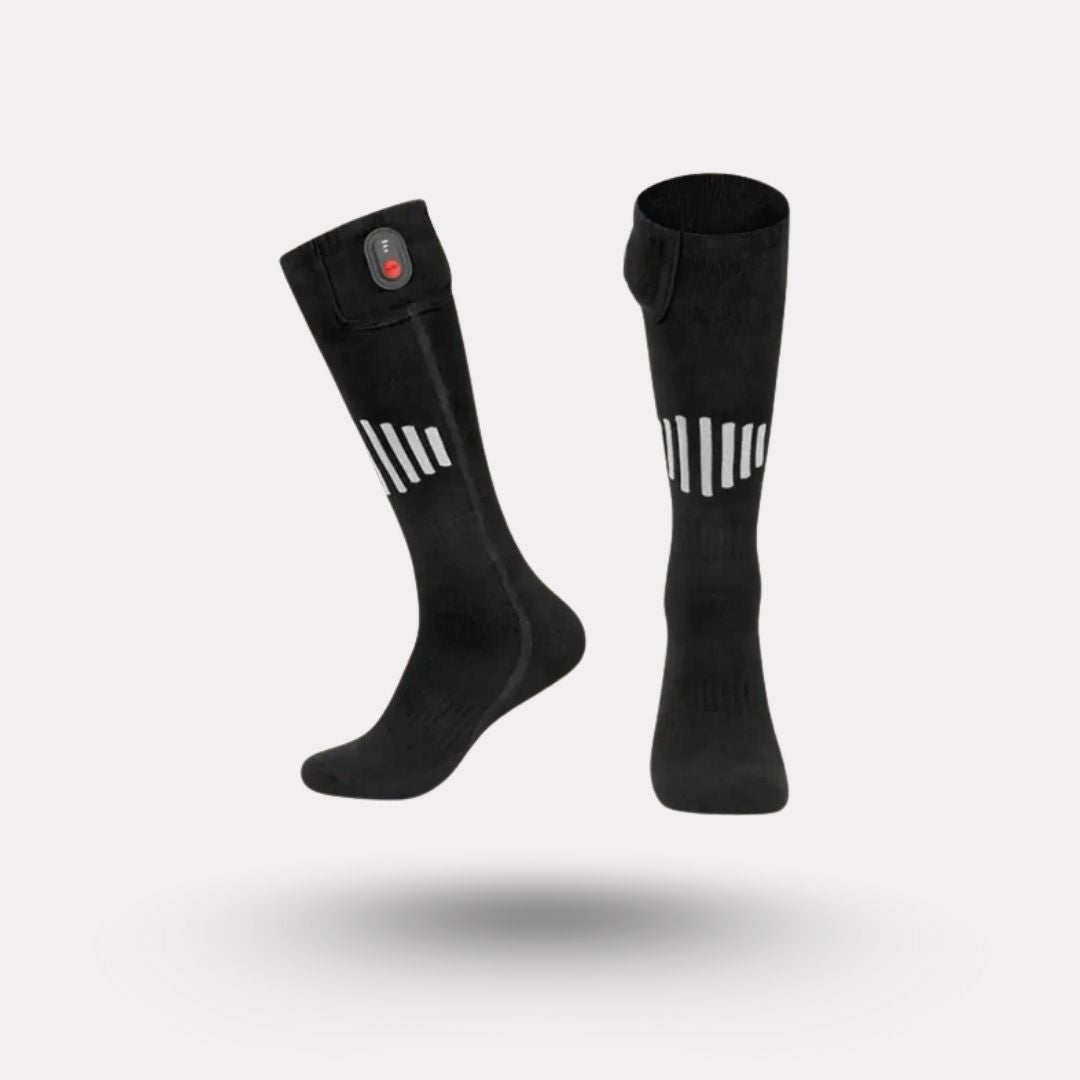 Pair of heated socks, product shot