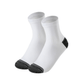 Gray compression socks with a firm band under the arch for plantar pain