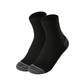 Gray compression socks with a firm band under the arch for plantar pain