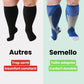 Plus size compression socks in 2XL to 4XL, worn up the calf, in black, white, gray or red
