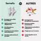 Knee-high therapeutic compression socks worn from the foot up to below the knee
