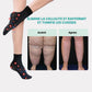 Knee-high massage socks with textured knit pressure zones along the calf
