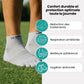 Breathable five-toe sport socks with a separate pocket per toe, in gray, black, blue and red