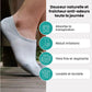 Thin bamboo fiber socks in black, white and mixed colors, sitting just above the ankle