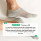 Thin bamboo fiber socks in black, white and mixed colors, sitting just above the ankle