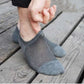 Thin bamboo fiber socks in black, white and mixed colors, sitting just above the ankle