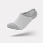 Thin bamboo fiber socks in black, white and mixed colors, sitting just above the ankle