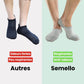 Thin bamboo fiber socks in black, white and mixed colors, sitting just above the ankle