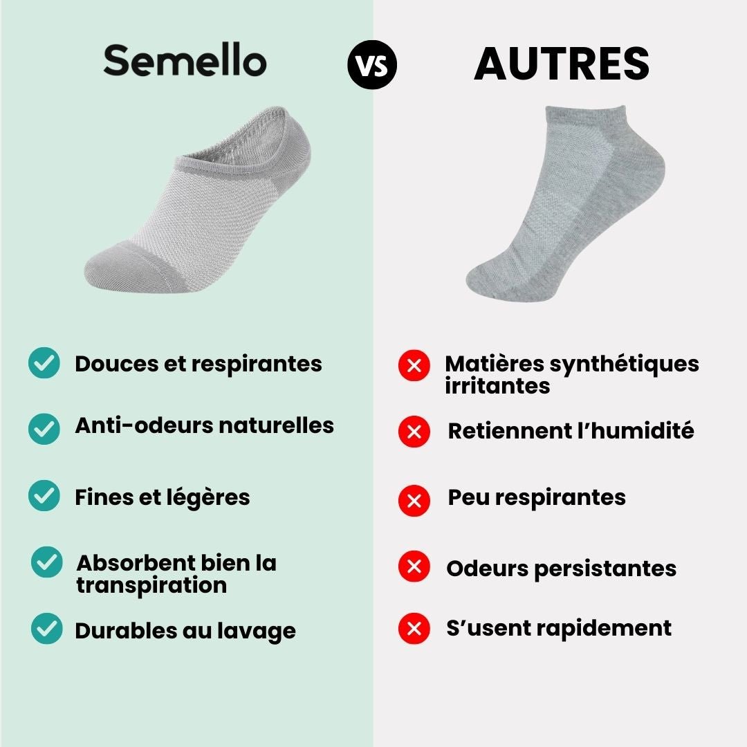 Thin bamboo fiber socks in black, white and mixed colors, sitting just above the ankle
