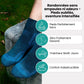 Merino wool hiking socks reaching mid-calf, in gray, black, khaki and blue