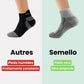 Merino wool hiking socks reaching mid-calf, in gray, black, khaki and blue