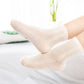 Four pairs of soft breathable cotton socks for children, worn on the foot and ankle
