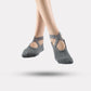 Women's grip fitness socks for yoga and pilates, in black, gray, blue, red and pink