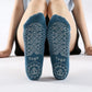 Women's grip fitness socks for yoga and pilates, in black, gray, blue, red and pink