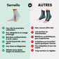 Bamboo fiber socks with a light compression knit along the calf