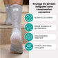 Bamboo fiber socks with a light compression knit along the calf