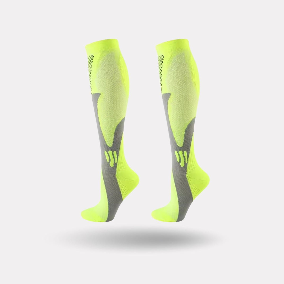 Knee-high 20-30 mmHg compression socks for nurses, in blue, black, white, orange and green