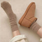 Soft wool socks for women in gray, purple, pink, black and white, sold in packs of three