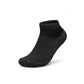 Minimalist barefoot shoes with a thin flexible sole, in red, black, green and gray