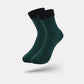 Beige fleece lined winter socks, thick and soft around the whole foot