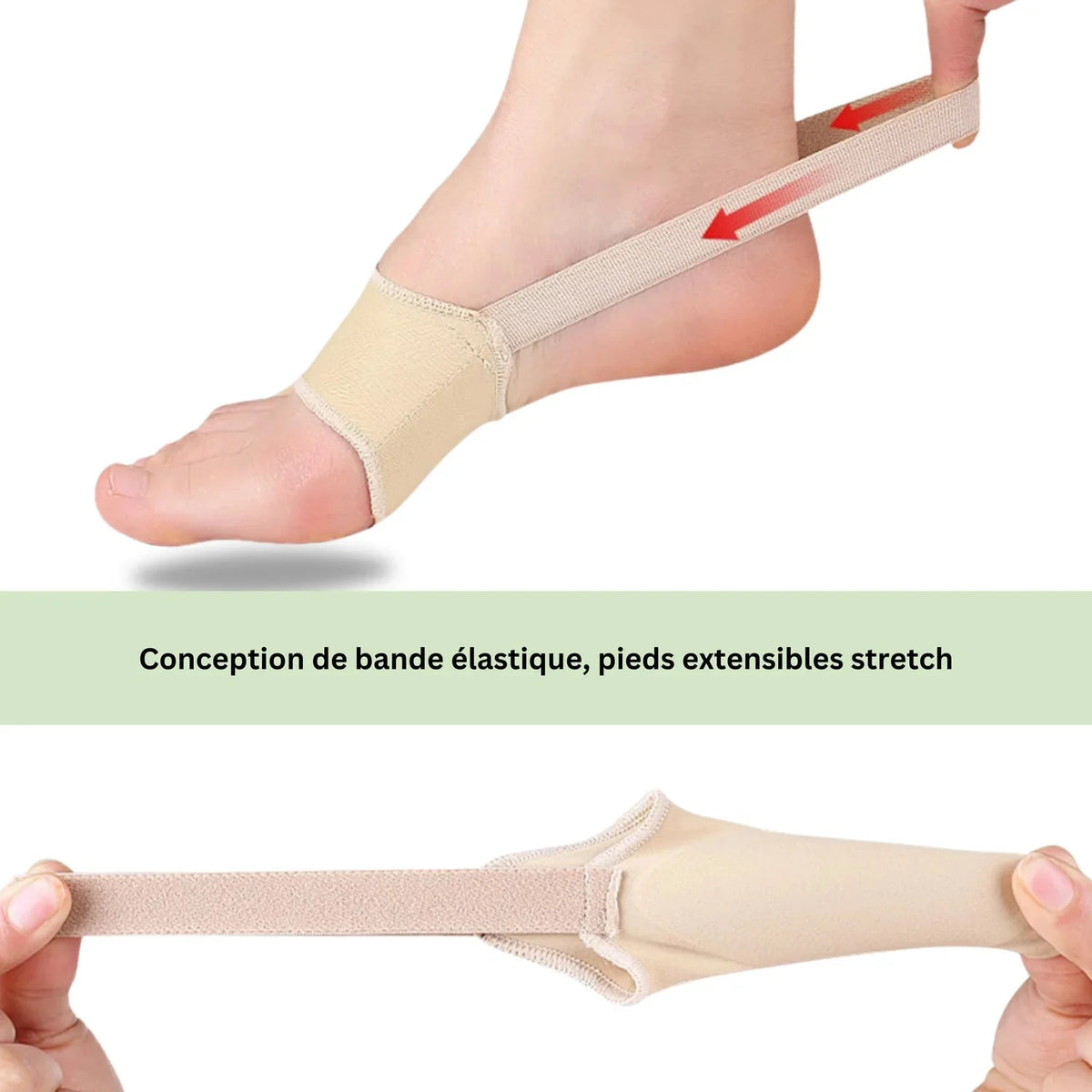 Gel sleeve pulled over the little toe to cushion a bunionette