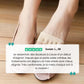 Toe separator socks that spread and hold each toe apart, in black and beige