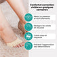 Toe separator socks that spread and hold each toe apart, in black and beige