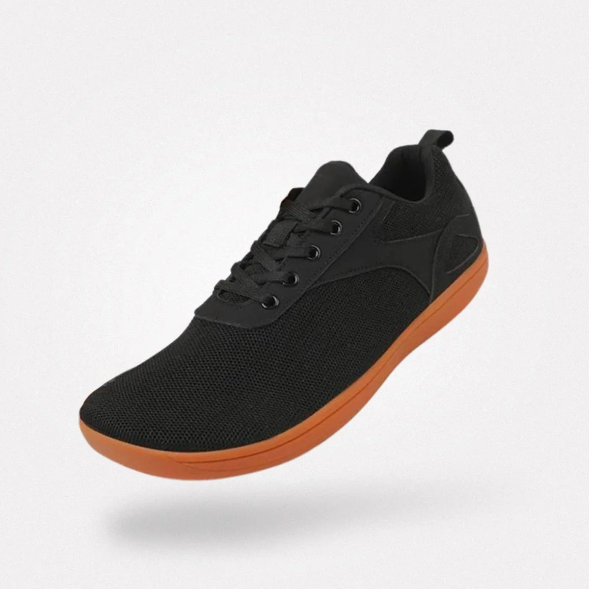 Barefoot shoes with a wide toe box and thin flexible sole, in gray, black, beige and white