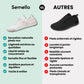 Lightweight barefoot shoes on a 4 mm flexible sole with a roomy toe box