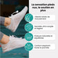 Lightweight barefoot shoes on a 4 mm flexible sole with a roomy toe box