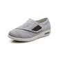 Women's orthopedic shoes closed by a hook-and-loop strap across the instep