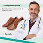 Caramel leather barefoot shoes with a wide toe box and a thin flexible sole