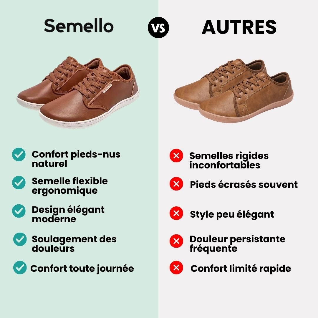 Caramel leather barefoot shoes with a wide toe box and a thin flexible sole