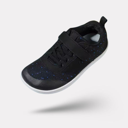 Kids barefoot shoes with a wide toe box and a thin flexible sole