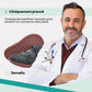 Blue barefoot shoes for kids with a thin flexible sole and a roomy toe box