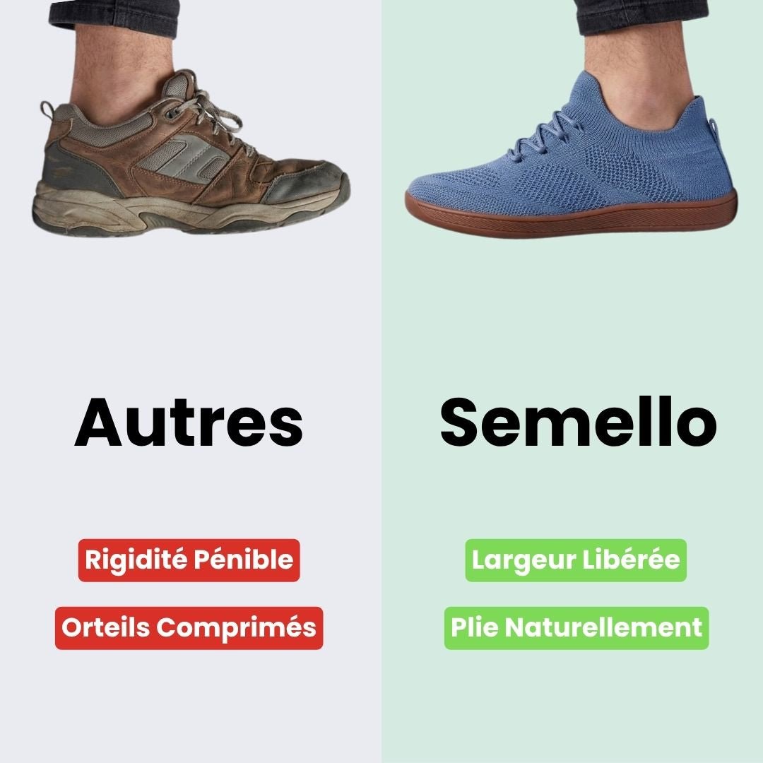 Breathable barefoot shoes with a wide toe box and a thin flexible sole