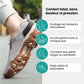 Men's orthopedic walking shoes with a cushioned sole, in black, gray, dark blue and sand