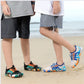 Lightweight kids beach shoes with quick-drying mesh uppers and thin flexible soles