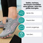 Quick-drying beach water shoes with a flexible grip sole, in gray, plum and platinum