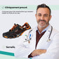 Water hiking shoes with a lugged rubber outsole and draining mesh upper, in black, gray or blue