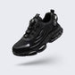 Lightweight women's safety shoes in gray and black with a reinforced protective toe cap