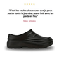 Non-slip work shoes with a cushioned insole, in black, beige and cream
