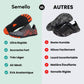 Quick-drying mesh water shoes with non-slip rubber soles, pulled on over bare feet