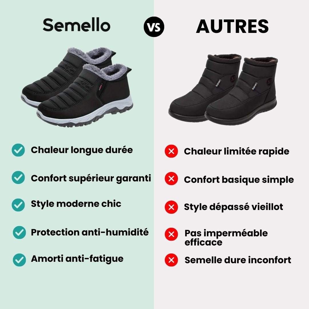 Men's insulated cotton winter shoes with a padded collar around the ankle